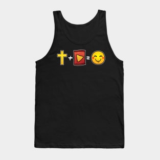 Christ plus Corn Chips equals happiness Christian Tank Top